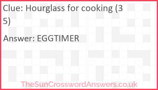 Hourglass for cooking (3 5) Answer