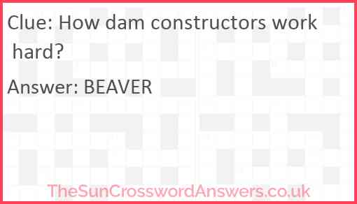 How dam constructors work hard? Answer