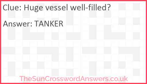 Huge vessel well-filled? Answer