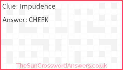 Impudence Answer