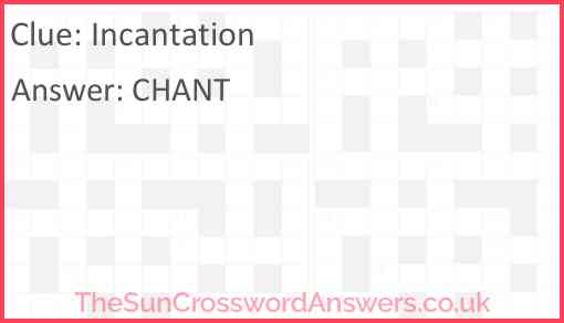 Incantation Answer