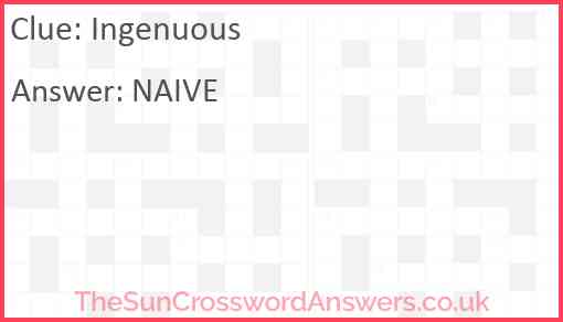 Ingenuous Answer
