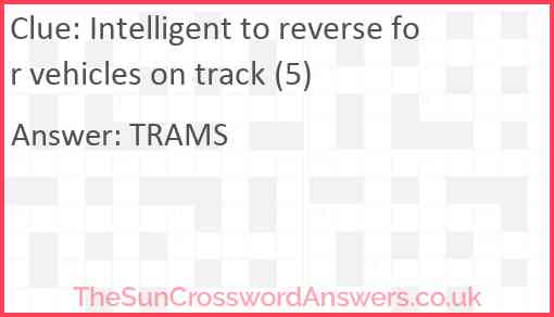 Intelligent to reverse for vehicles on track (5) Answer