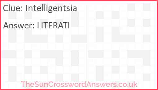 Intelligentsia Answer