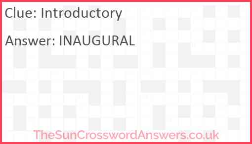 Introductory Answer