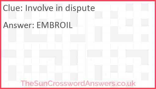 Involve in dispute Answer