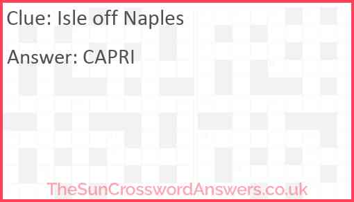 Isle off Naples Answer