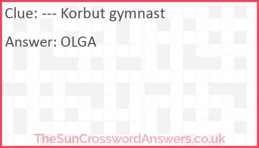 --- Korbut gymnast Answer