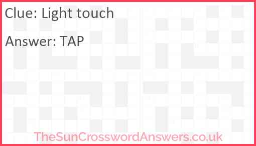 Light touch Answer