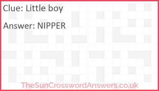 Little boy Answer