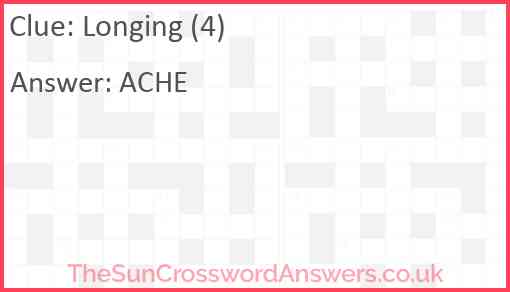 Longing (4) Answer