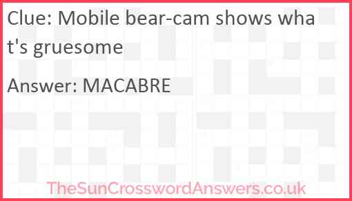 Mobile bear-cam shows what's gruesome Answer