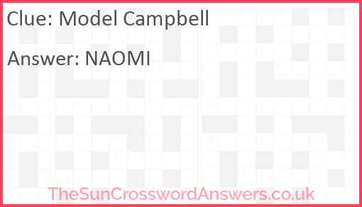 Model Campbell Answer