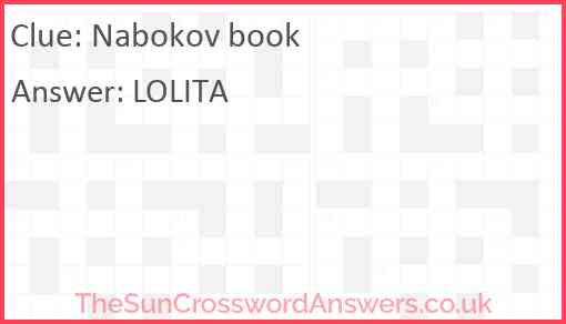 Nabokov book Answer