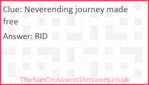 Neverending journey made free Answer