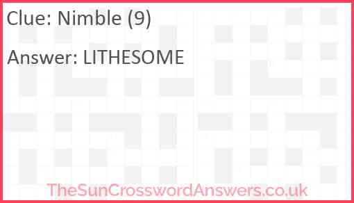 Nimble (9) Answer