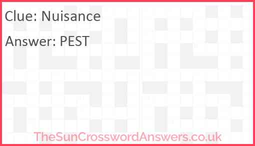 Nuisance Answer