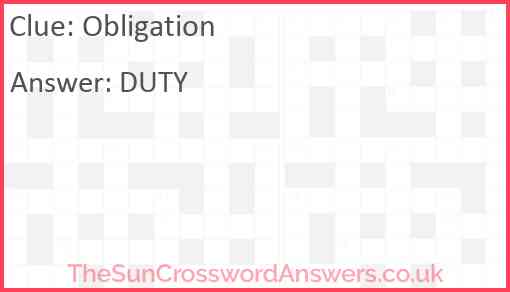 Obligation Answer