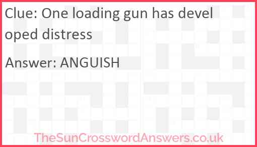 One loading gun has developed distress Answer