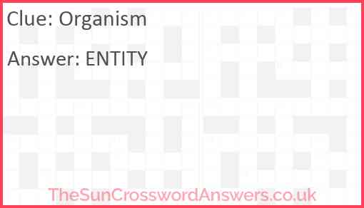 Organism Answer