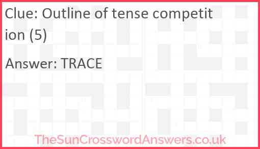 Outline of tense competition (5) Answer
