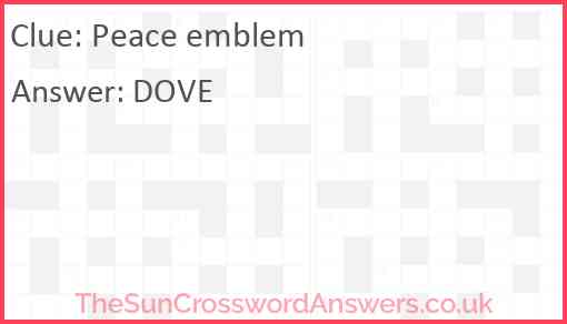 Peace emblem Answer