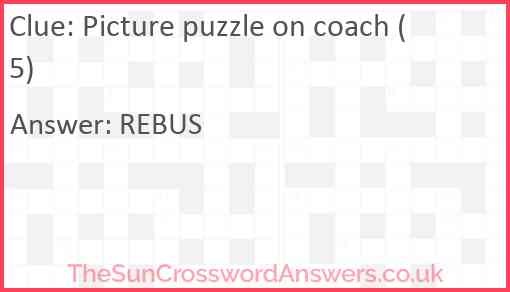 Picture puzzle on coach (5) Answer
