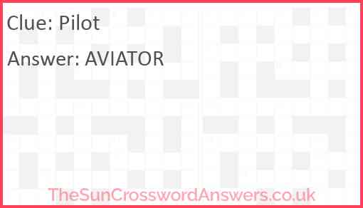 Pilot Answer