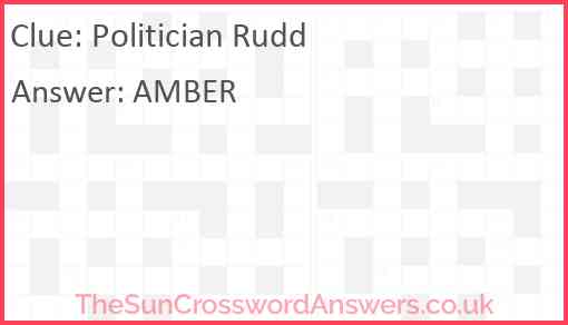 Politician Rudd Answer