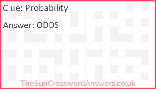 Probability Answer