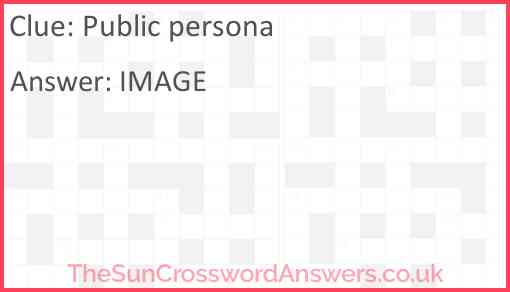 Public persona Answer