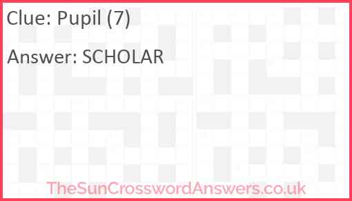 Pupil (7) Answer