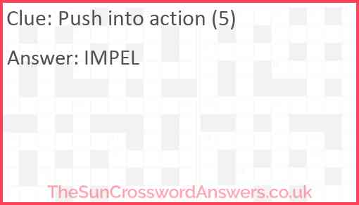 Push into action (5) Answer