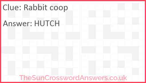 Rabbit coop Answer