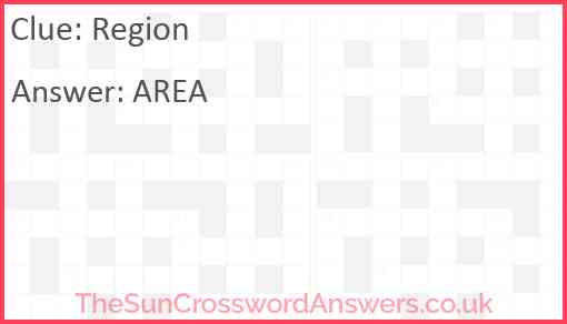 Region Answer