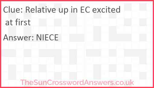 Relative up in EC excited at first Answer