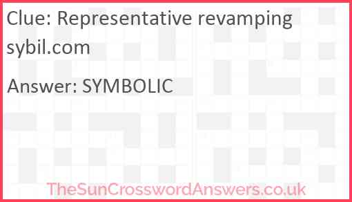 Representative revamping sybil.com Answer