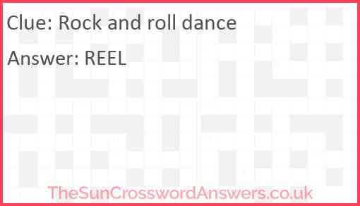 Rock and roll dance Answer