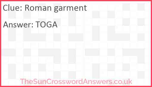 Roman garment Answer