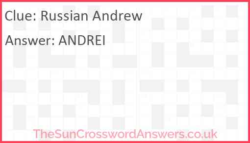 Russian Andrew Answer