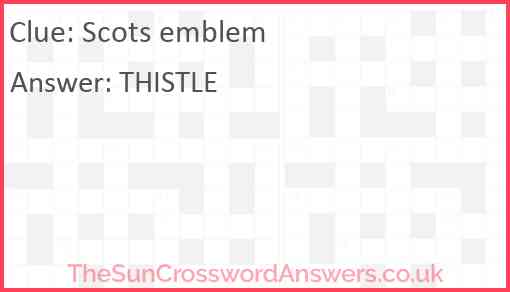 Scots emblem Answer