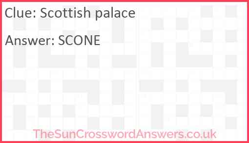 Scottish palace Answer