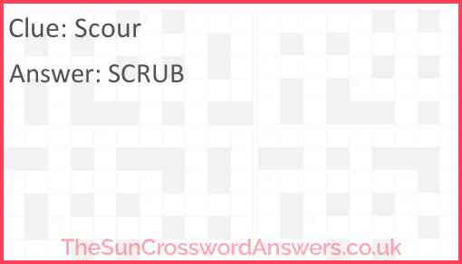 Scour Answer