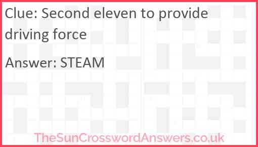 Second eleven to provide driving force Answer