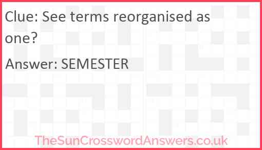 See terms reorganised as one? Answer