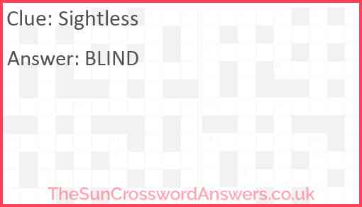 Sightless Answer