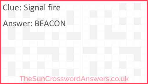 Signal fire Answer