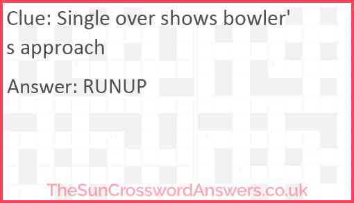 Single over shows bowler's approach Answer