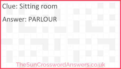 Sitting-room Answer