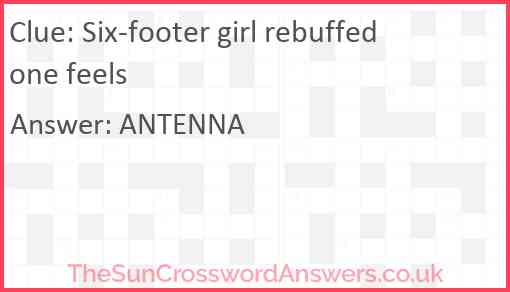 Six-footer girl rebuffed one feels Answer